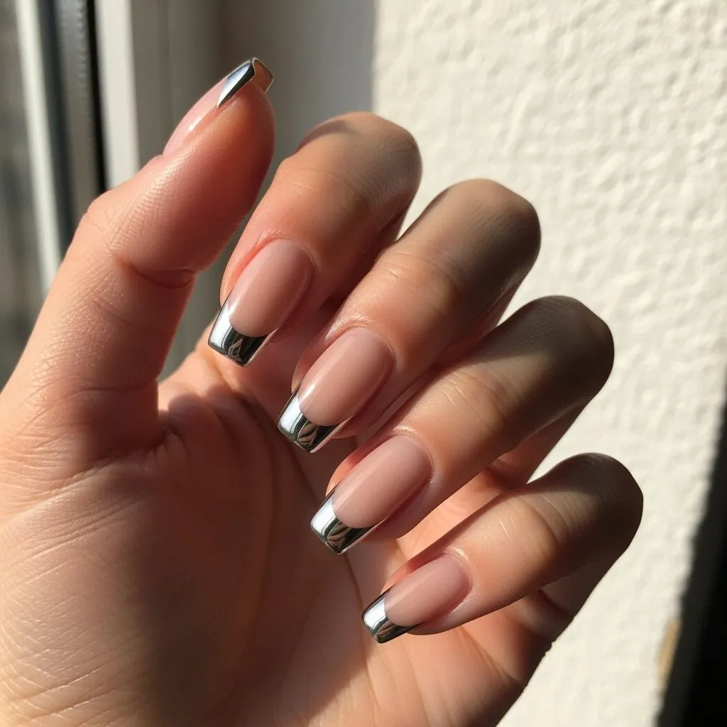Chrome French Tips