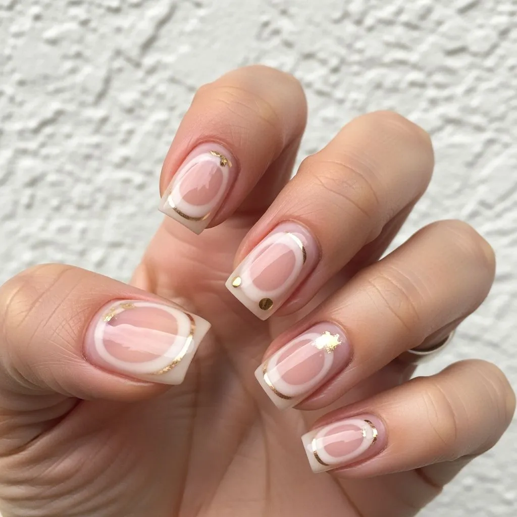 Nude with Gold Accent