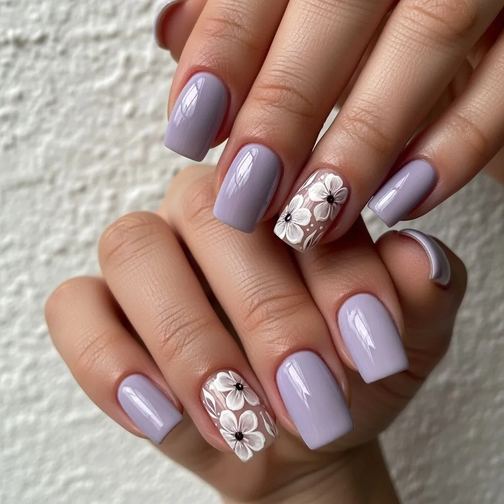 Pastel Lavender Floral